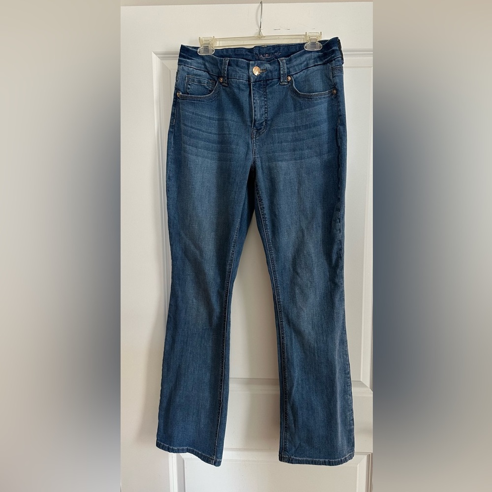 Melissa McCarthy Seven7 Slim Boot Cut Jeans Sz12 with Slimming Silhouette System